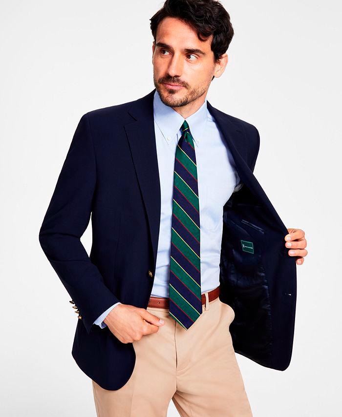 Men’s fashion trends this year feature bold stripe ties. – MACY’S $!Men’s fashion trends this year feature bold stripe ties. – MACY’S