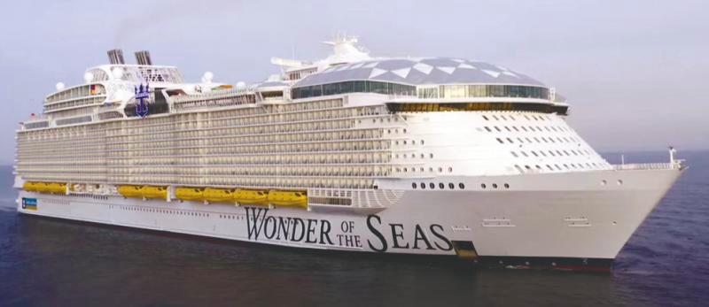 $!The biggest mega cruise, Wonder of the Seas. – ROYAL CARIBBEAN INTERNATIONAL