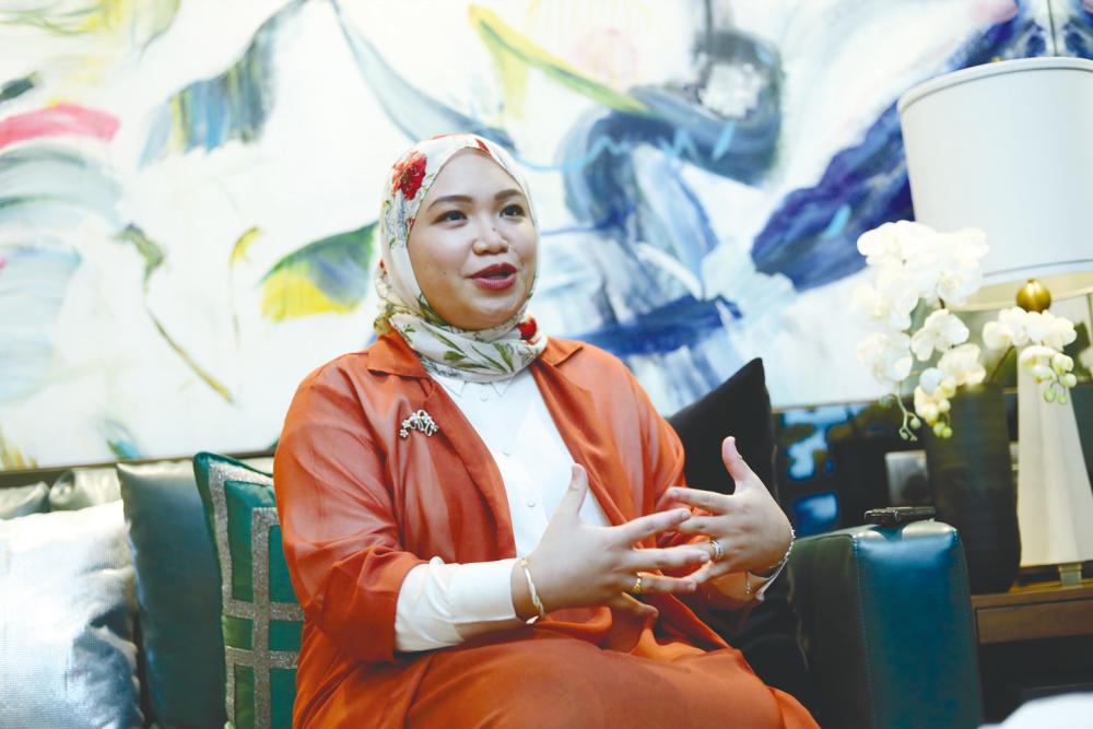Tengku Khatreena during our interview on Aug 5, 2022. – HAFIZ SOHAIMI/THESUN
