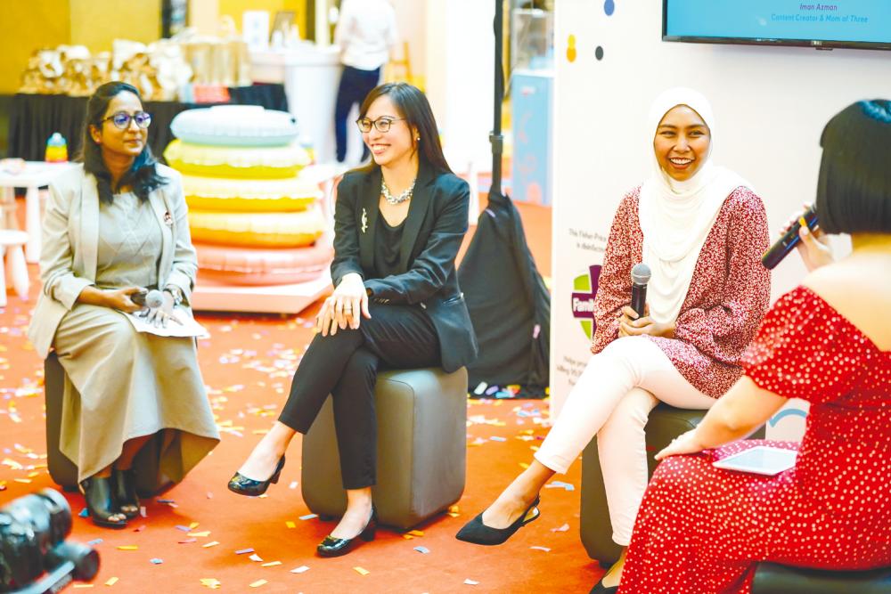 Dr Joseph, Dr Woo, and Iman Azman, content creator & mum of three sharing about the importance of play for early childhood development. $!Dr Joseph, Dr Woo, and Iman Azman, content creator & mum of three sharing about the importance of play for early childhood development.