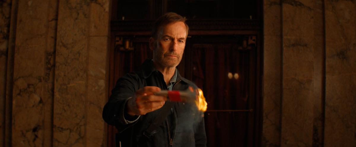 Hutch (Odenkirk) finds himself dragged back into chaos despite promising a peaceful family holiday. - ALL PICS FROM PR