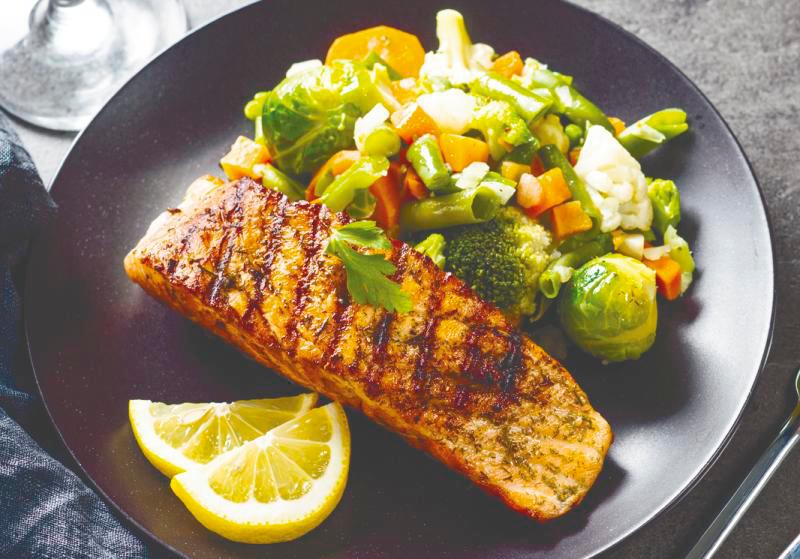 $!Salmon fish is a great source of protein and various essential vitamins and minerals. –123RF