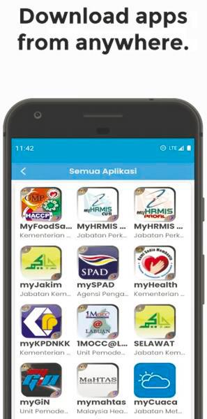 A full listing of government apps can be found at Gallery of Malaysian Government Mobile Applications.
