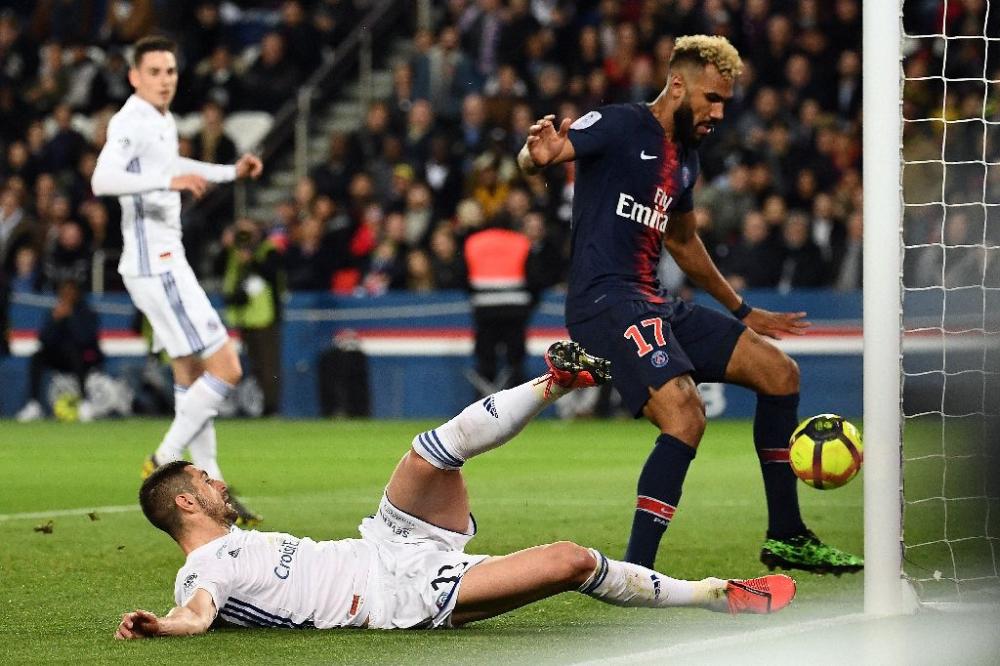 Eric Maxim Choupo-Moting gave PSG the lead against Strasbourg but later produced a stunning miss as his side fell short of clinching the Ligue 1 title. — AFP