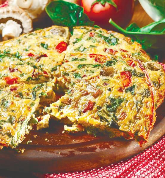 $!Experiment by adding high-fibre low-carb vegetables like spinach, kale, and broccoli in your omelette.