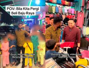 Inilah Malaysia, pempegaruh India belanja anak Melayu Baju Raya
