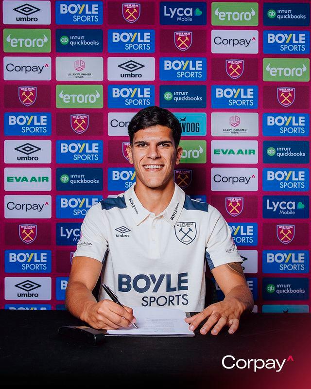 Mateus Fernandes. Credit: West Ham FB