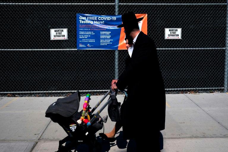 New York neighborhoods with large Orthodox Jewish communities make up only seven percent of the city’s population but account for more than 23% of new cases. — AFP