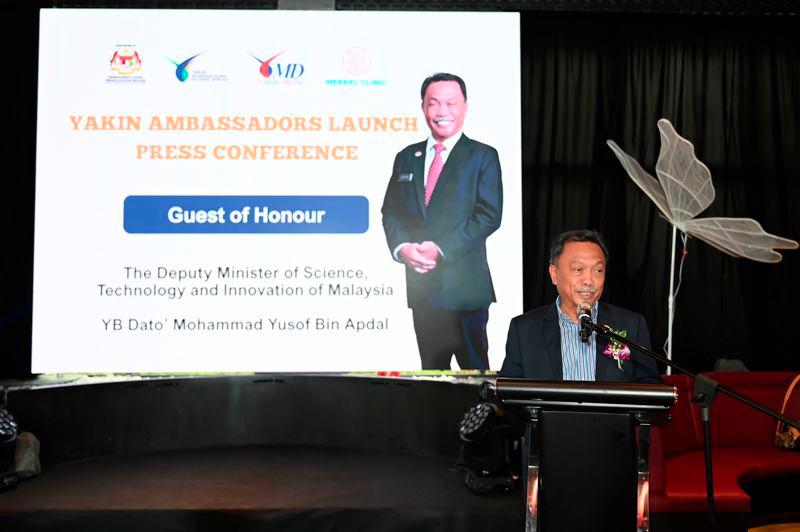 $!Deputy Minister of Science, Technology, and Innovation Datuk Mohammad Yusof Apdal fully supports the YAKIN Ambassadors Launching Ceremony.
