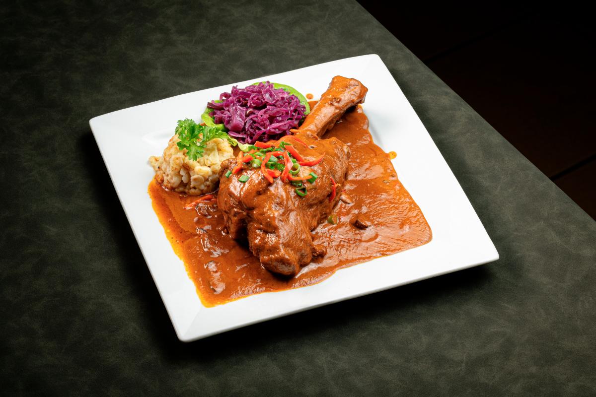 The Hungarian lamb shank. $!The Hungarian lamb shank.