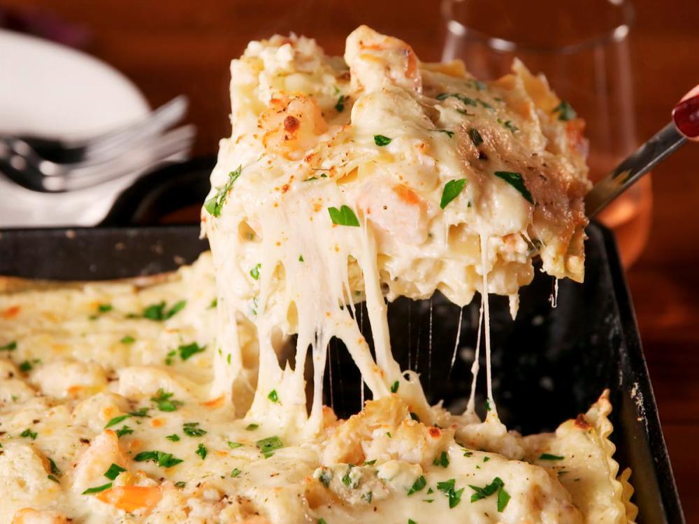 Seafood delight lasagna. – DELISH $!Seafood delight lasagna. – DELISH