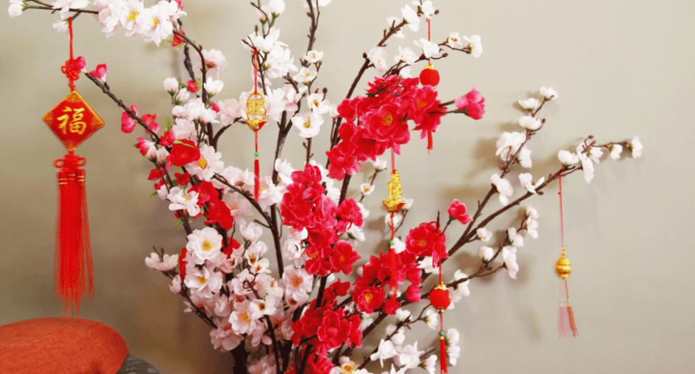 CNY decor  Chinese new year decorations, Chinese new year flower, Chinese  theme