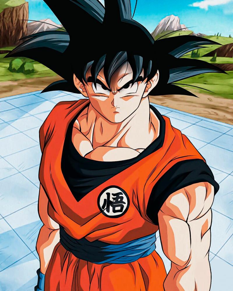 $!The unbeatable Goku from Akira Toriyama’s ‘Dragon Ball’ manga series. – PINTEREST