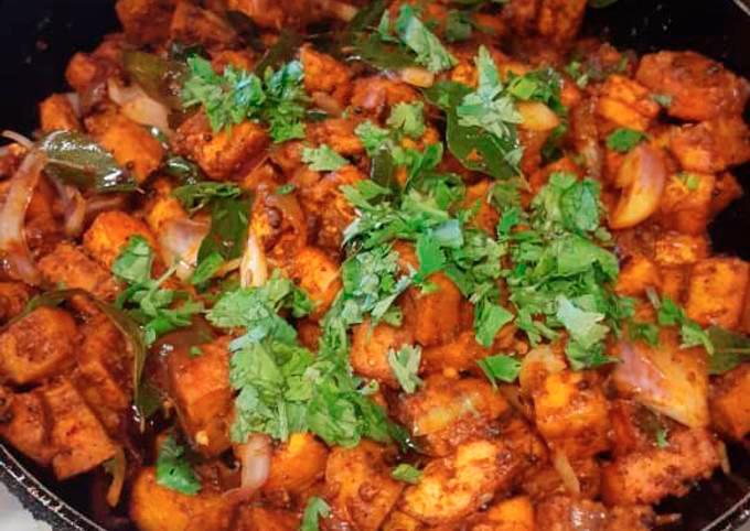 $!A South Indian-inspired dish with tofu marinated in a mix of spices and pan-fried until crispy. – PINTERESTPIC