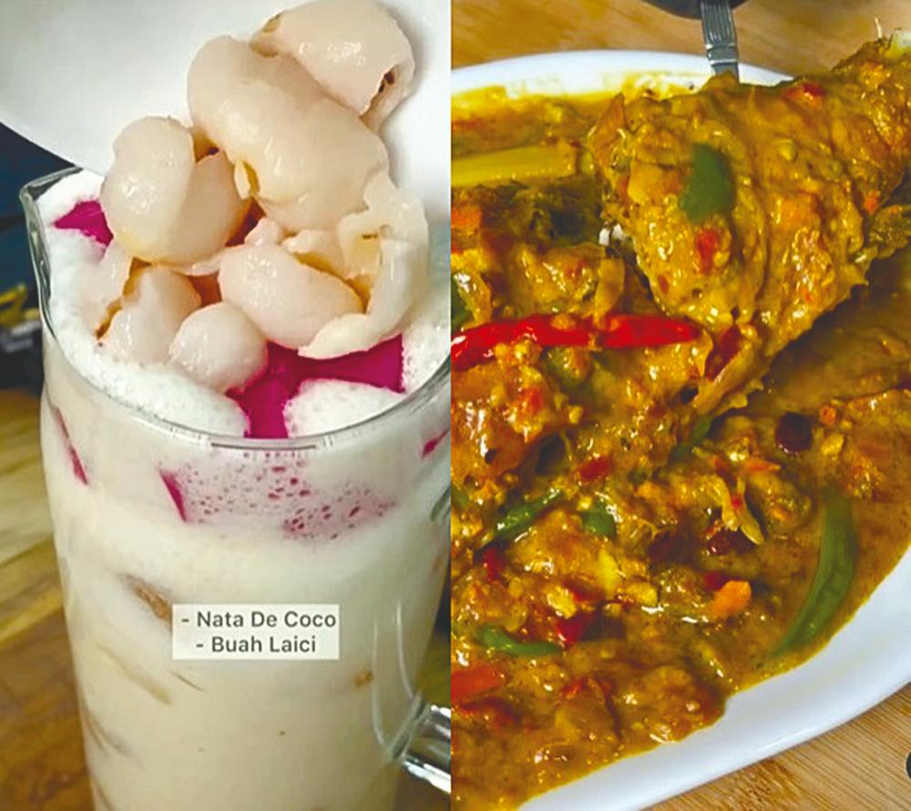 $!Hamdan Mubarak’s Milky Lychee and tasty Pan-Grilled Curry Fish are just some of the many recipes he shares on his IG page. – HAMDANMUBARAK_ IG