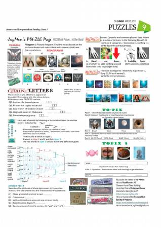 PUZZLES MAY 25, 2025