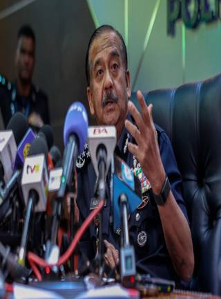 Inspector-General of Police, Tan Sri Razarudin Husain. - AFPPIX