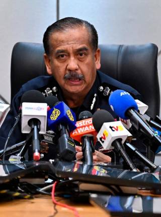 Ketua Polis Negara, Tan Sri Razarudin Husain. - fotoAFP