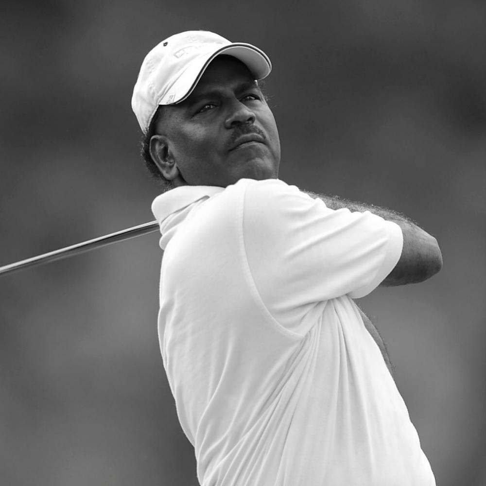 Former national professional golfer M. Ramayah. Pix credit: Facebook/Golf Malaysia