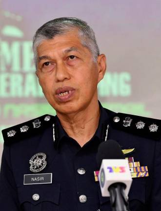 Taiping District police chief, ACP Mohamad Nasir Ismail. - BERNAMApix