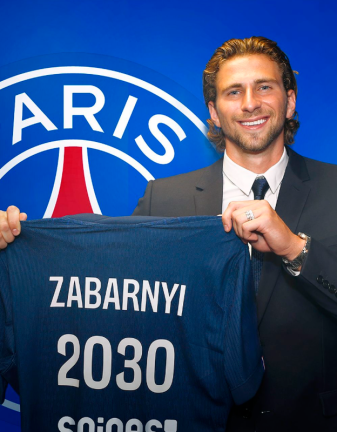 Illia Zabarnyi/Paris Saint-Germain FB