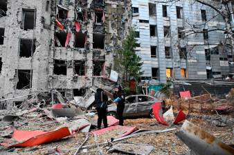 Russian drones, missiles pummel cities across Ukraine