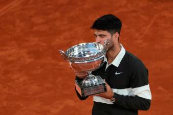 Alcaraz stuns Sinner in all-time great French Open final