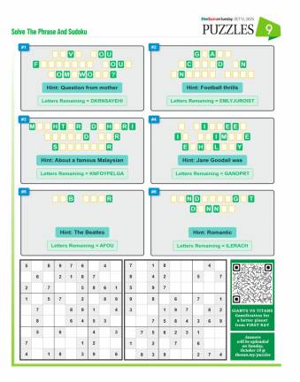 PUZZLES OCT 12, 2025