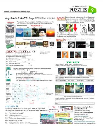 PUZZLES JUNE 29, 2025