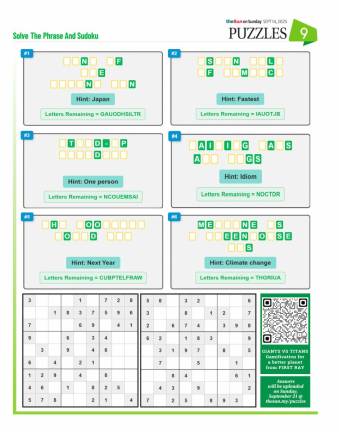 PUZZLES SEP 14, 2025