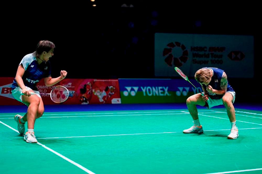 National mixed doubles Chen Tang Jie-Toh Ee Wei. Pix credit: @shi_tang via Facebook/BAM