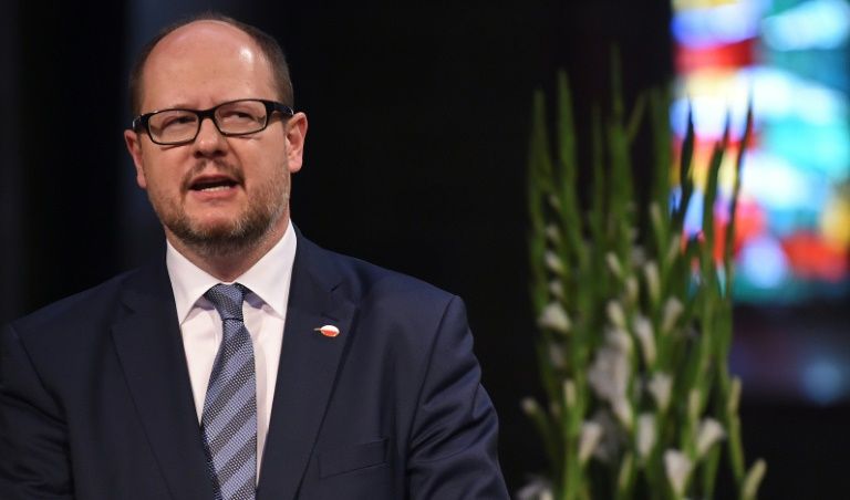 The mayor of Gdansk Pawel Adamowicz, seem here in 2016, was killed by a knife-wielding assailant in front of hundreds of people at a charity event. — AFP