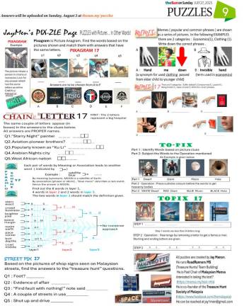 PUZZLES JULY 27, 2025