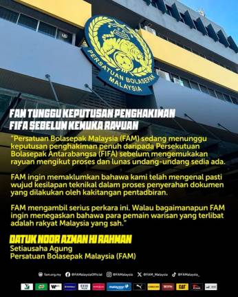 Gambar Kredit: Football Association of Malaysia / Facebook