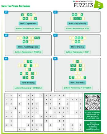 PUZZLES AUG 10, 2025