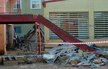 One dead after roof collapses in flood-damaged Spanish school