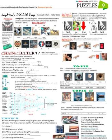 PUZZLES JULY 27, 2025