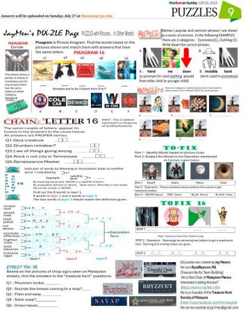 PUZZLES JULY 20, 2025