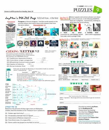 PUZZLES JUNE 22, 2025