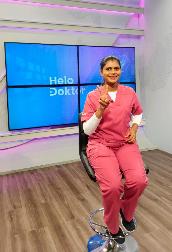 Dr Malar Santhi Santherasegapan. Kredit foto: Facebook/Celoteh Dr Malar