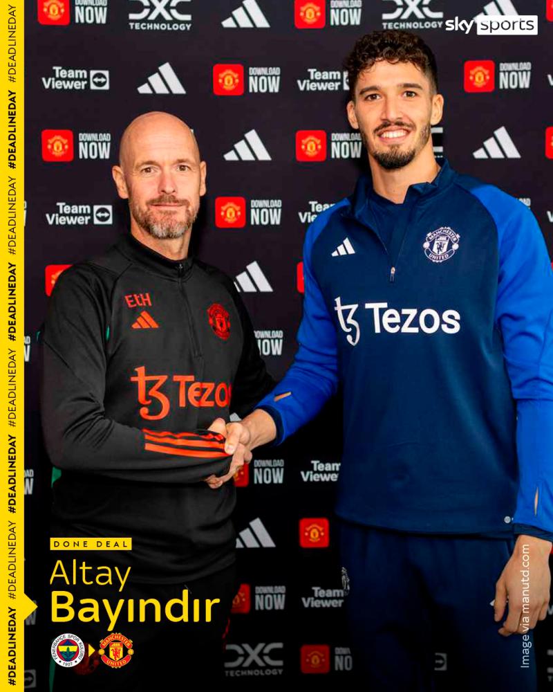 Pix credit: Altay Bayindir has joined Manchester United from Fenerbahce/Sky Sports FB