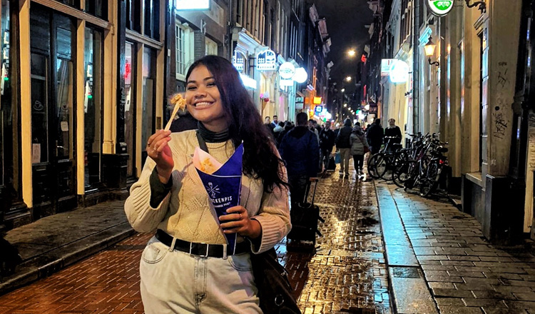 Among others of her passions, Pidor enjoys travelling. — Khmer Times