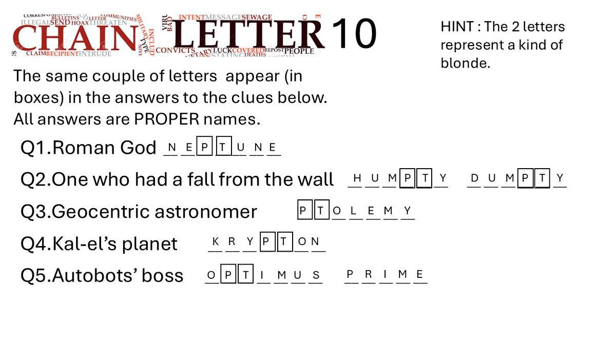 $!PUZZLES JUNE 8, 2025
