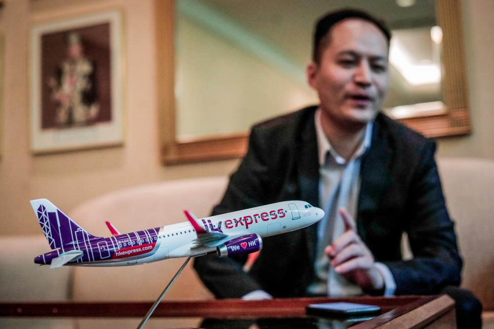 Yau says HK Express aims to recruit more pilots to support its expansion drive. – SUNPIX by ASYRAF RASID