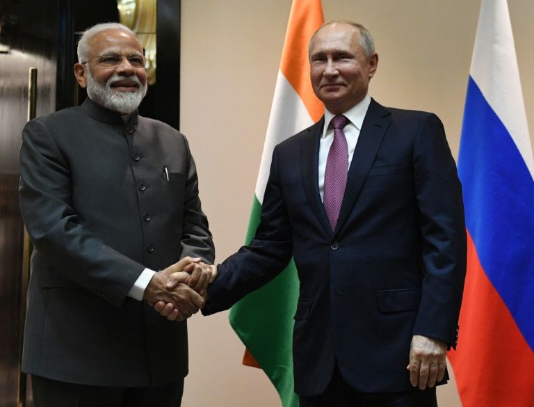 Indian Prime Minister Narendra Modi says he and Russian President Vladimir Putin enjoy a ‘special’ relationship. — AFP