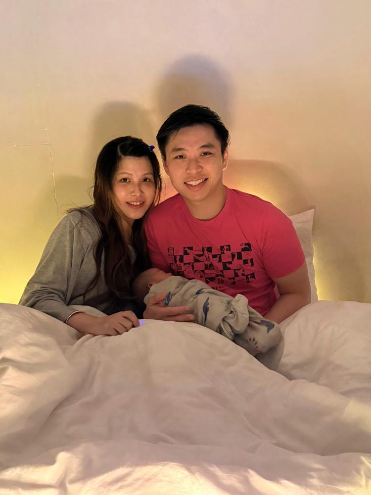 Low and her husband Tai Ken Joe became parents last November. $!Low and her husband Tai Ken Joe became parents last November.