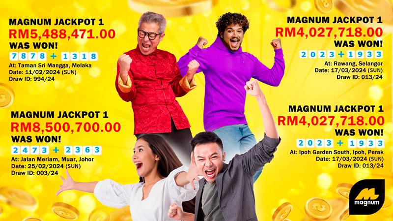 RM22m from Magnum for four winners within two months