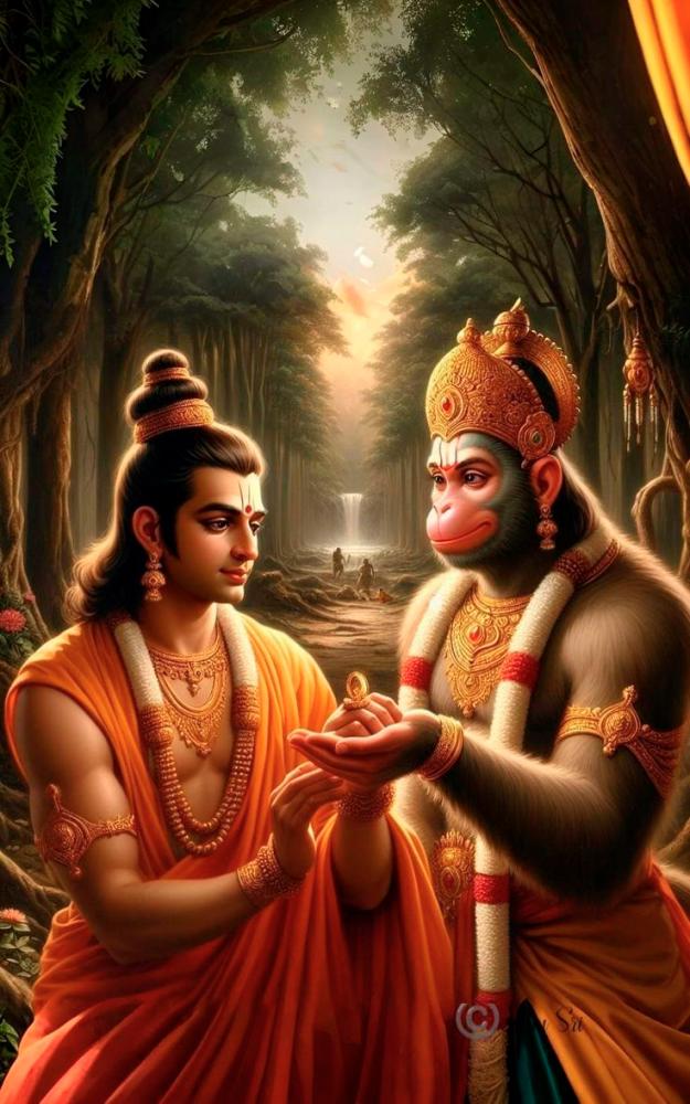 $!Hanuman’s loyalty to Lord Rama (left) is unmatched. – PICS FROM PINTEREST