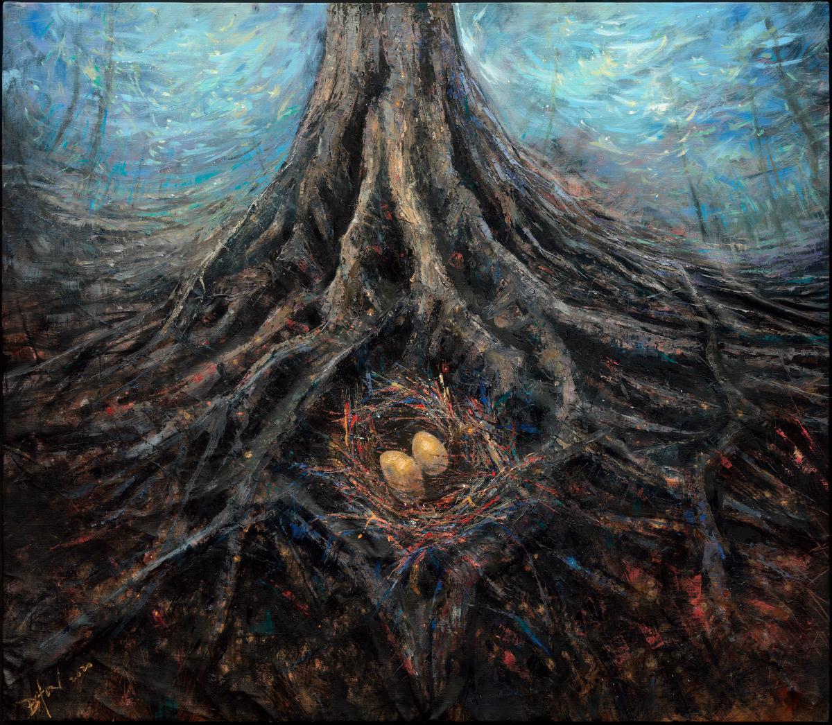 Love Is Bliss, from Tan’s Root series, is a reflection of Tan’s life, emotions and spiritual journey. $!Love Is Bliss, from Tan’s Root series, is a reflection of Tan’s life, emotions and spiritual journey.