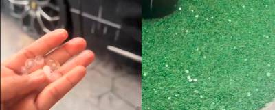 Hailstorm hits Pandan Indah, Ampang areas yesterday evening